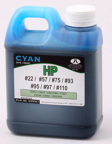 IHP57C1 Ink HP57 / 1024C Cyan 1 L