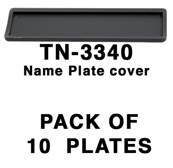 CC1820 BROTHER TN3340 NAME PLATE COVER set 10