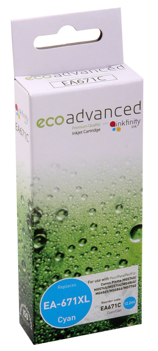 Eco Advanced Canon CLI-671XL CYAN