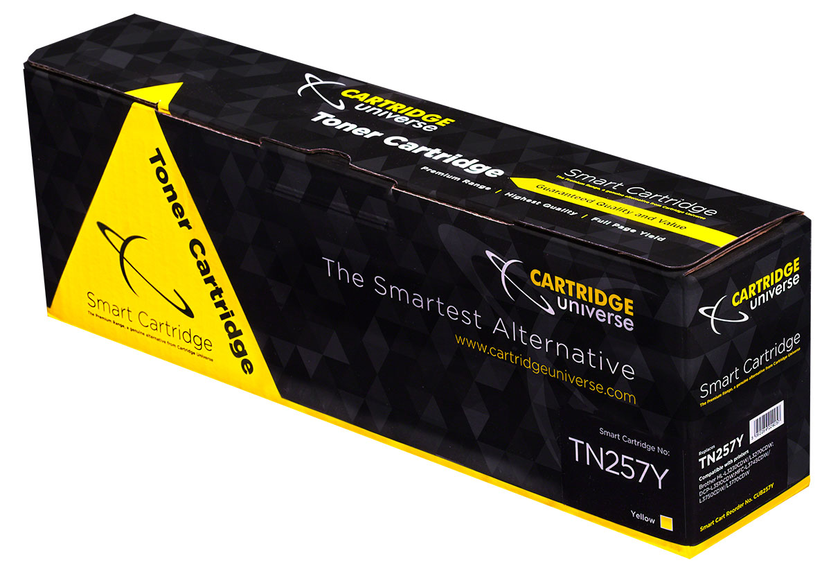 Cart U Brother TN257 Yellow Reman Chip