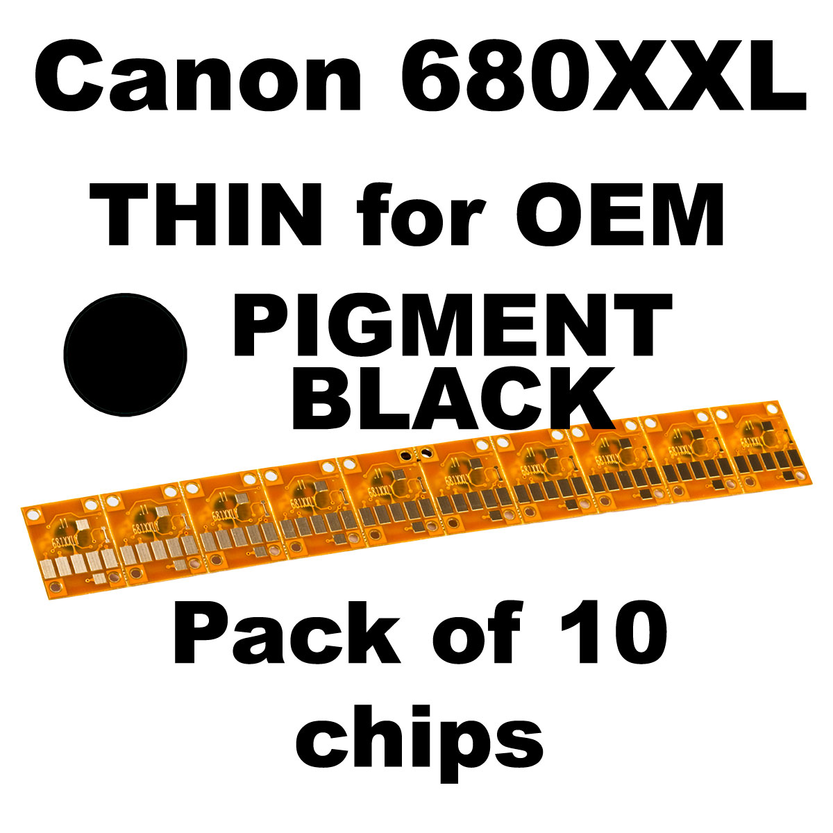 CHIP680XXLBK Canon 680XXL GOLD OEM BLACK CHIP