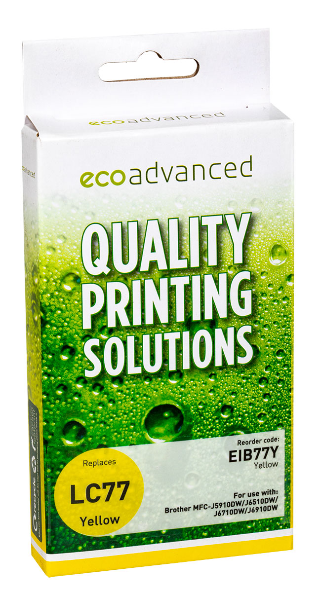 Gold Line Brother LC77 Yellow Hi Cap