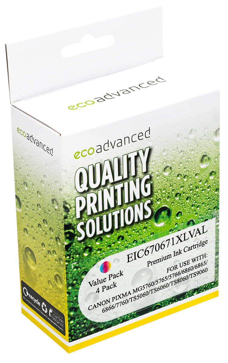 Gold Line Canon PGI-670XL & CLI-671XL VALUE PACK 4