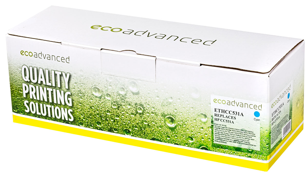 Gold Line HP Toner CC531A Cyan Reman