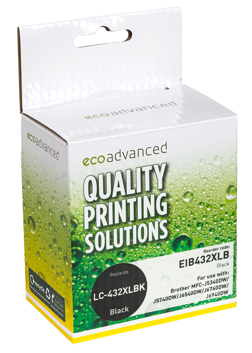 Gold Line Brother LC432XL Black - Image 2