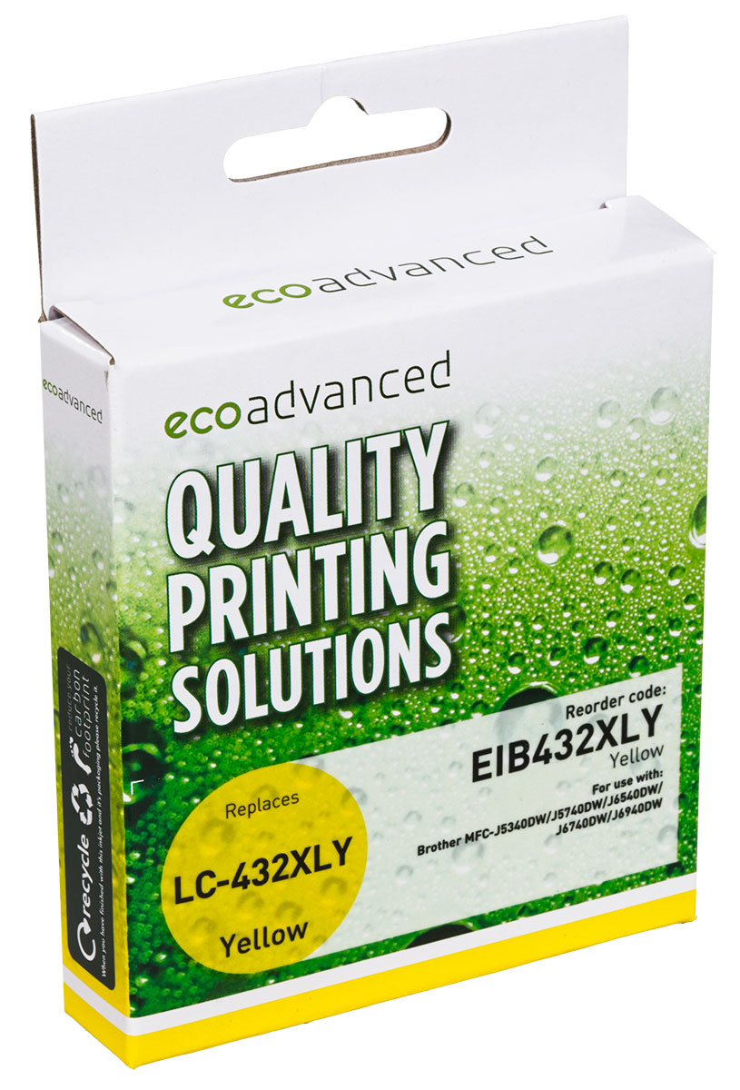 Gold Line Brother LC432XL Yellow - Image 2